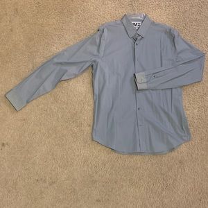Express 1MX Mens Fitted Dress Shirts L
